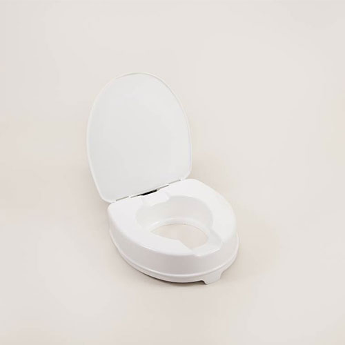 Raised toilet seat - bathroom aid